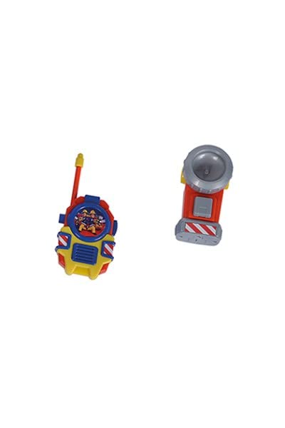 SIMBA - Ugunsdzēsēja Sema ugunsdzēsēju brigādes komplekts, veste ar apdruku, lukturītis 11 cm, rācija 14 cm, no 3 gadu vecuma