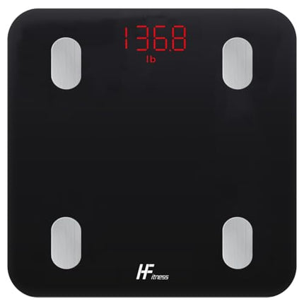 MājasMode HFitness ķermeņa tauku svari 19x ķermeņa datu analīze iOS un Android lietotne Viedie digitālie vannas istabas svari Personīgie ķermeņa svari Ķmi mērītājs BMI Bluetooth