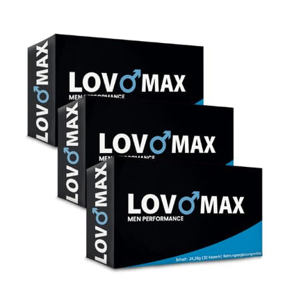 LovoMax vīriešu seksuālās pastiprinātājas tabletes vīriešiem, 100% augu izcelsmes un vegānas - eksprespiegāde