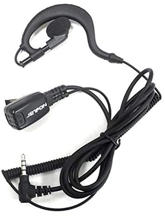 Jetfon BR-1704 E/C - mikrofona austiņas ar āķi rācijām, melnas
