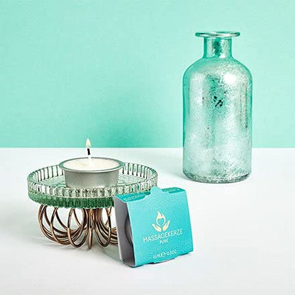 ICE masāžas svece ar juteklisku aromātu | Dabīgas sastāvdaļas erotiskajām masāžām | Kopjoša formula, kas ideāli piemērota kā dāvana | 15 ml