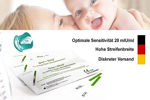 50 One+Step ovulācijas testi ar optimālu jutību 20 miu/ml - Auglības tests sievietēm - Ovulācijas testi ovulācijas noteikšanai