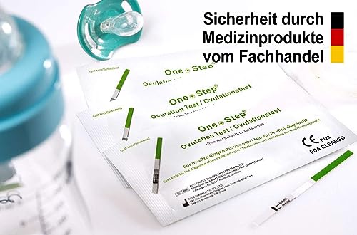 50 One+Step ovulācijas testi ar optimālu jutību 20 miu/ml - Auglības tests sievietēm - Ovulācijas testi ovulācijas noteikšanai