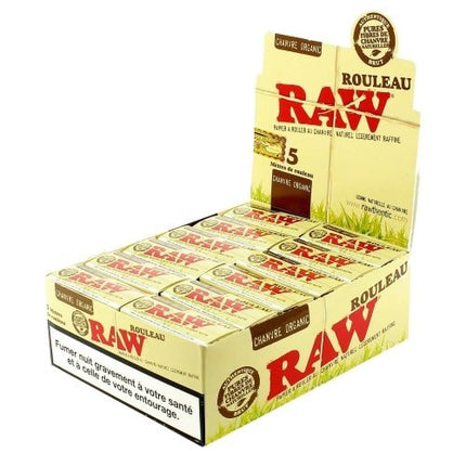 Neapstrādāti organiskie cigarešu papīri rullīšos – 24 gabali