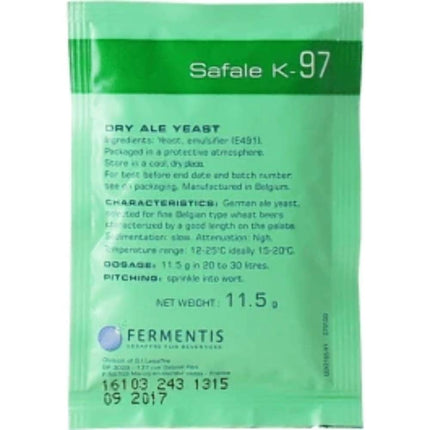 Fermentis Safale K-97 11,5 g sausā alus rauga