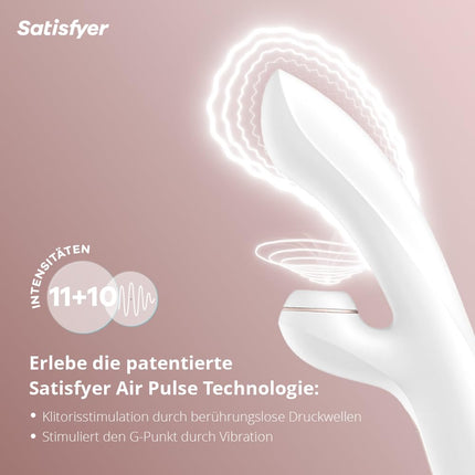 Satisfyer Pro G-punkta trusītis | Klitora sūkātājs ar 11 intensitātes līmeņiem | G-punkta masāža ar 10 vibrācijas programmām | Vibratora akumulatora tehnoloģija | Ūdensizturīga (IPX7) seksa rotaļlieta sievietēm