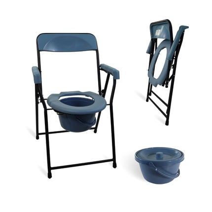 Mobiclinic®, Kloze senioriem, Eiropas zīmols, Salokāms tualetes pods, Ergonomisks ar roku balstiem, Vāks ar spaiņa formu, Izturīgs, Līdz 100 kg, Modelis timón