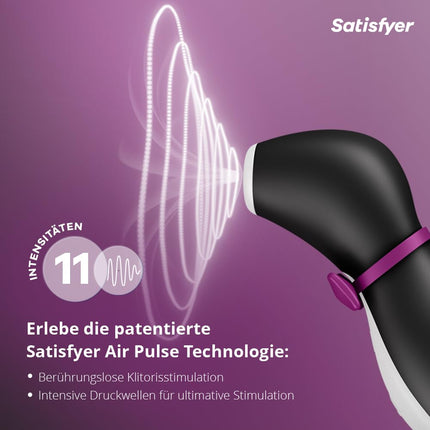 Satisfyer Pro Penguin nākamās paaudzes spiediena viļņu vibrators | Klitora piesūceknis ar 11 vibrācijas režīmiem | Vibrators ar akumulatora tehnoloģiju | Erotiskas seksa rotaļlietas sievietēm | Ūdensizturīgs (IPX7)
