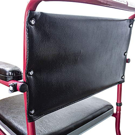 Mobiclinic, Kumodes krēsls ar ritentiņiem, Ancla, Eiropas zīmols, Tualetes sēdeklis vecāka gadagājuma cilvēkiem un cilvēkiem ar invaliditāti, Tualetes sēdeklis, Salokāmi roku balsti, Noņemami kāju balsti, Vāks, Bordo