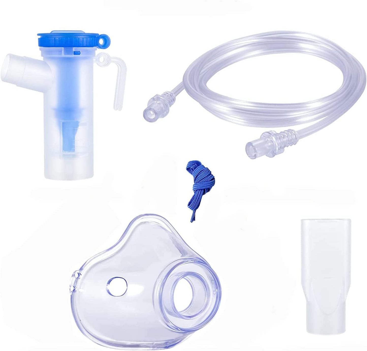 Inhalatora piederumi, pieaugušo smidzinātāja gaisa caurules iemutņa filtrs, piemērots visu veidu smidzinātāja inhalatoriem.