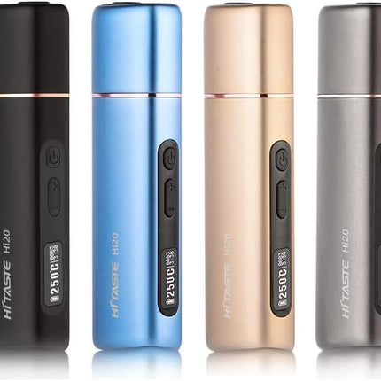HI TASTE Hi20 tabakas sildītājs, kas saderīgs ar IQOS HEETS, lieliska garša, 3200mAh ietilpīga baterija, divkārša sildīšanas sistēma un apakšējā sildīšana kociņiem, regulējama temperatūra, OLED displejs (burvīgi melns)