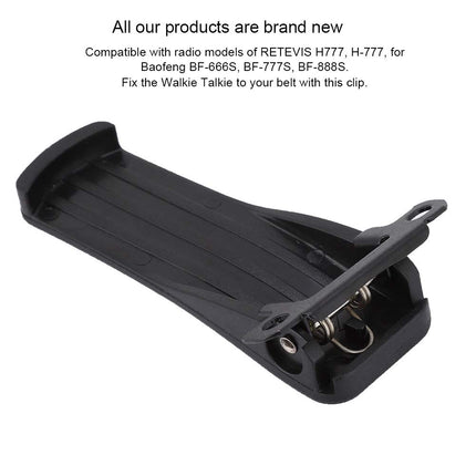 Pomya Clip Arrière, 10gab Original Clip Ceinture H777 pour , portée maximum BF-888S BF-666S BF-777S H-777 Talkie-walkie