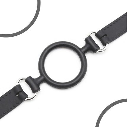 YUZHO Gagring gag sekss sm liels mutes izkliedētājs seksa gredzena knebelim, BDSM fetiša mutes knebles silikona O-veida gredzens mutes verdzība seksa rotaļlieta pieaugušajiem vīriešiem un sievietēm