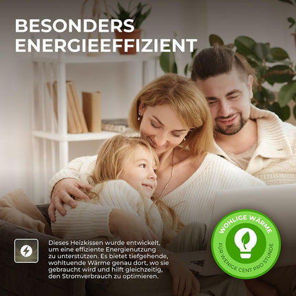 BR Bringer infrasarkanais sildīšanas paliktnis ar automātisku izslēgšanu - sildīšanas paliktnis ar dziļu sildīšanu - 6 siltuma iestatījumi (25-60°C), pārkaršanas aizsardzība, mazgājams, LED displejs, īpaši mīksts flanelis (zils, 60 x 30 cm)