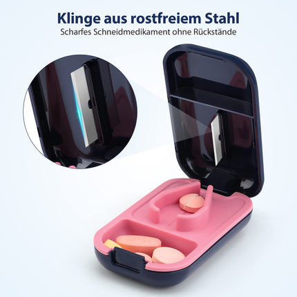 Opret tablešu sadalītājs mazām tabletēm un lielām tabletēm, tablešu griezējs tablešu sadalītājs tablešu sadalītājs tablešu sadalītājs tablešu griezējs tablešu sadalītājs tablešu griezējs uz pusēm un ceturtdaļām