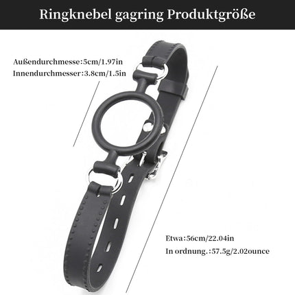 YUZHO Gagring gag sekss sm liels mutes izkliedētājs seksa gredzena knebelim, BDSM fetiša mutes knebles silikona O-veida gredzens mutes verdzība seksa rotaļlieta pieaugušajiem vīriešiem un sievietēm