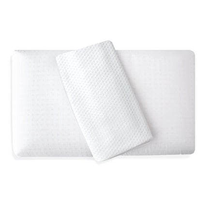 Siebenschläfer ortopēdiskais kakla atbalsta spilvens ar baltu pārvalku - viskozes putu spilvens ar augstumu 12 cm (70 x 35 cm)