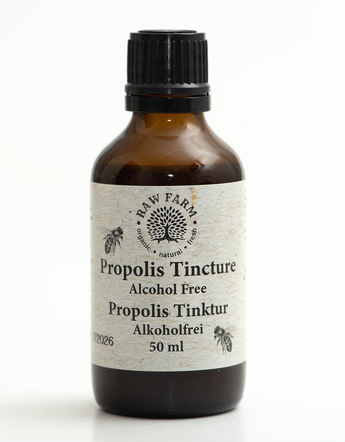 50 ml propolisa tinktūras 30% - bezalkoholisks no RAW Farm biškopju