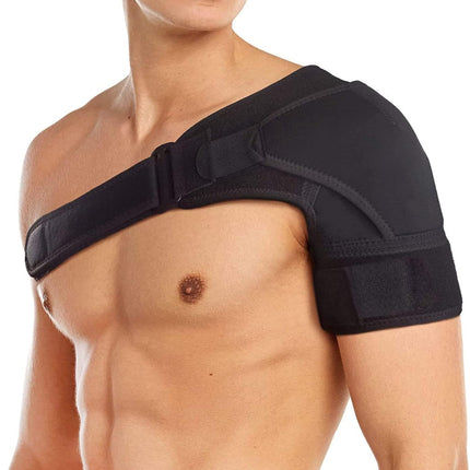 Flow fire regulējams plecu ortoze, neoprēna plecu atbalsts sievietēm un vīriešiem, plecu ortozes sāpju mazināšanai, der gan kreisajam, gan labajam plecam (L-XL)