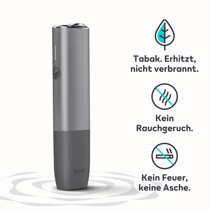 IQOS ILUMA ONE komplekts oļu pelēkā krāsā - tabakas sildītājs (5 krāsās) - TEREA tabakas nūjiņām - mūsu labākā alternatīva cigaretēm