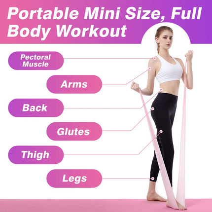 iMoebel fitnesa jostu komplekts ar 2 vingrošanas joslām Fitnesa joslas - 2 stipruma līmeņi 8-10kg/12-15kg Premium īpaši garas 1,8/2 metru vingrošanas lentes pretestības lentes jogai, Pilates, CrossFit, rehabilitācijai