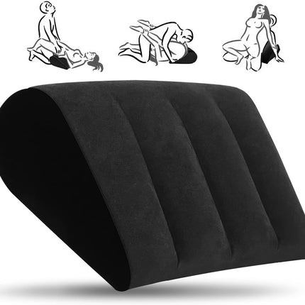 Aorgasms Sex jostasvietas spilvens Seksa spilvens - Piepūšams ķīļveida spilvens Mīlestības spilvens seksa pozām Seksa spēle jautrākam Gultas ķīļveida seksa mēbeles Erotiska rampa Seksa rotaļlietas pāriem, vīriešiem, sievietēm (melns)