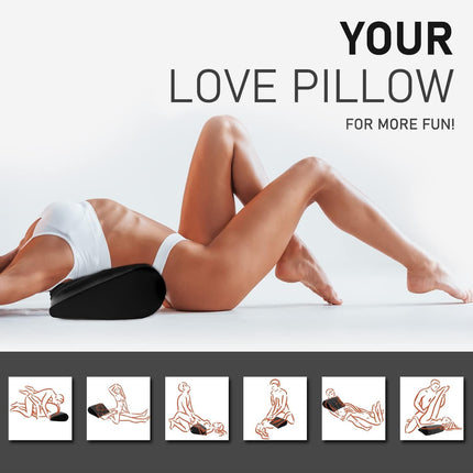 Aorgasms Sex jostasvietas spilvens Seksa spilvens - Piepūšams ķīļveida spilvens Mīlestības spilvens seksa pozām Seksa spēle jautrākam Gultas ķīļveida seksa mēbeles Erotiska rampa Seksa rotaļlietas pāriem, vīriešiem, sievietēm (melns)