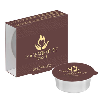 ICE masāžas svece ar kokosriekstu aromātu | Jutekliskās masāžas | Dabīgas sastāvdaļas | Kopjoša formula | Dāvana jūsu partnerim | 15 ml