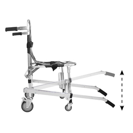 PEPE Mobility - kāpņu krēsls senioriem, salokāms, evakuācijas krēsls ar drošības jostām, kāpņu pacēlājs bez uzstādīšanas, kāpņu kāpēja ratiņkrēsls