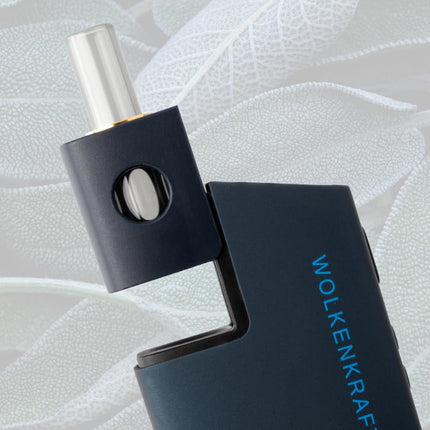 WOLKENKRAFT FX MINI ULTRA Premium Vaporizer - USB-C | Magnētiski ievietojams iemutiķis | Titāna kamera | Temperatūra 100–220 °C | Darbības taimeris 3–5 min. | 100% konvekcija *Nakts zila*