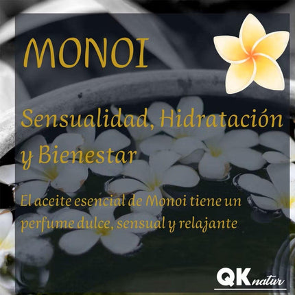 Jutekliskā masāžas eļļa MONOI ORGANIC eļļa - 200ml - Ķermeņa masāžām - Augstākās kvalitātes masāžas eļļa patīkamām masāžām - Barojoša masāžas eļļa