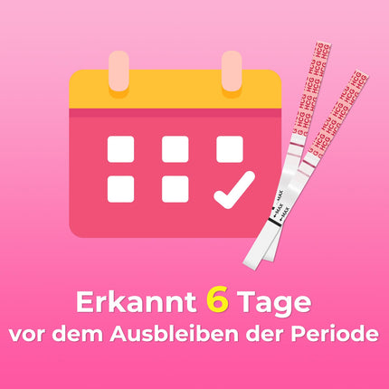 25 grūtniecības testa agrīnās teststrēmeles 10 mSV/ml hCG tests uzticama agrīna noteikšana ar 25 urīna kausiņiem