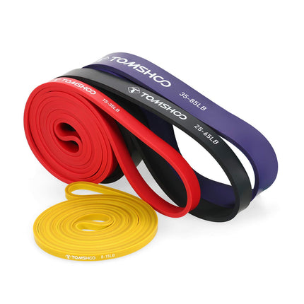 TOMSHOO pretestības lentes, 5 gab. iepakojumā, ādai draudzīgas lateksa pievilkšanās lentes CrossFit, stiepšanās, pauerliftinga, sporta zāles, mājas, jogas, spēka treniņu, treniņu lentes vīriešiem un sievietēm