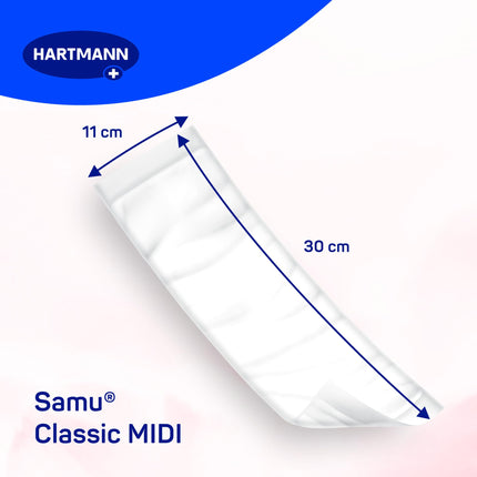 Samu Classic Midi pēcdzemdību ieliktņi. Pēcdzemdību ieliktņu ieliktņi 1x56 gab.