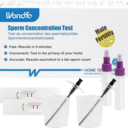 Wondfo spermas tests 2x auglības tests vīriešiem Spermas tests Spermas tests vīriešiem Spermas koncentrācijas tests Spermas skaita tests