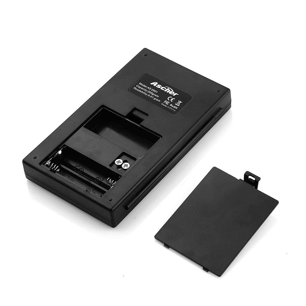 200g/0,01g kabatas svari - Ascher digitālie kabatas svari, 200 x 0,01g, kabatas svari, precīzijas svari, digitālie svari, zelta svari, monētu svari