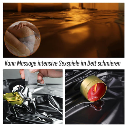 YUZHO Ūdensnecaurlaidīga sega seksam Ūdensnecaurlaidīga mīlestības sega Erotiska gultasveļa Lateksa gultasveļas komplekts BDSM rotaļlietas, seksa spēles Melna ūdensnecaurlaidīga sega Izmērs 78,74 collas x 82,68 collas
