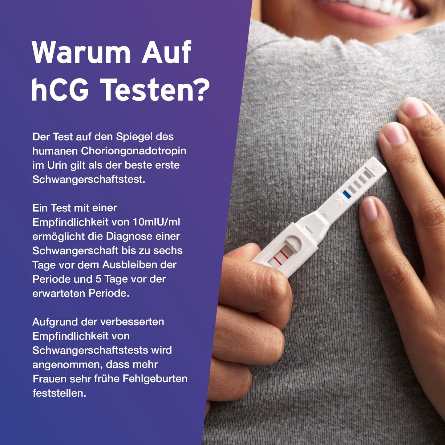 5 x Aydmed Profi agrīnās grūtniecības testi | Īpaši jutīgs grūtniecības tests grūtniecības noteikšanai urīnā | Precizitāte virs 99% | Tests 6 dienas pirms aizkavētajām menstruācijām