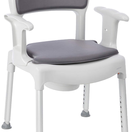 Etac Swift tualete, tualetes krēsls, guļamistabas tualete, regulējams kāju augstums, viegla un viegli pārvietojama, 46 x 41 cm sēdeklis