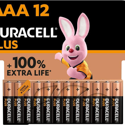 Lexibook - Miraculous rācijas, 200 m, komunikācijas spēle bērniem, 2 sakaru kanāli, jostas klipsis, melns/sarkans, TW12MI + Duracell Plus AAA baterijas, 12 iepakojums, ilgstoša jauda, AAA baterijas