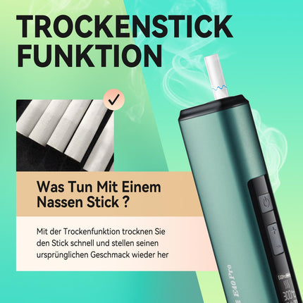 HI TASTE E40 Pro tabakas sildītājs, kas saderīgs ar IQOS ILUMA TEREA, lieliska garša, 3200 mAh liela baterija, žāvēšanas funkcija, dzidrs OLED displejs, metāla apdare (metāla melna)