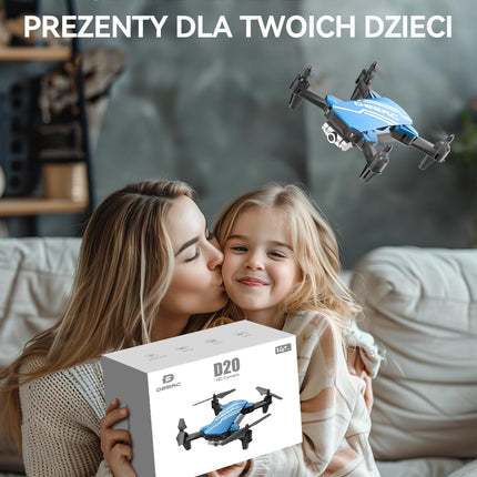 DEERC D20 ar kameru, kvadrokopters ar FPV 720P pārraidi, vadība ar telefonu, mobilais, trajektorija, ātrgaitas, mini drons ar kameru, bērniem, C0