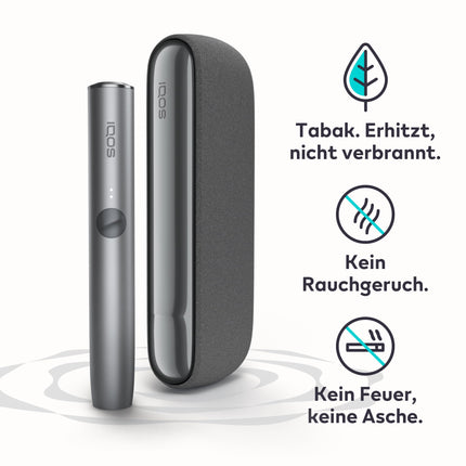 IQOS ILUMA komplekts oļu pelēkā krāsā - tabakas sildītājs (5 krāsās) - TEREA tabakas nūjiņām - mūsu labākā alternatīva cigaretēm