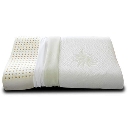 Evergreenweb ergonomisks kakla atbalsta spilvens 40x80 h9 cm, izgatavots no lateksa, ar serdi, kas izgatavota no 100% ortopēdiskā lateksa, un spilvendrānu, alvejas spilvenu, kakla spilvenu
