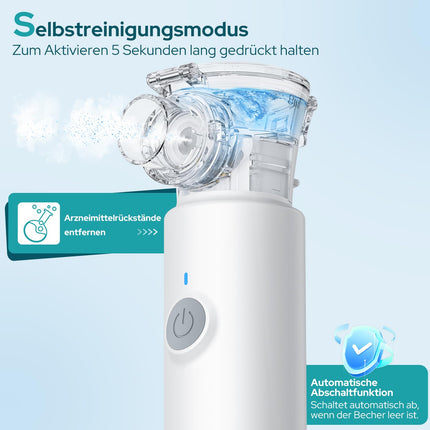 Kluss pārnēsājams inhalators, inhalators bērniem un pieaugušajiem, pārnēsājams inhalators bērniem