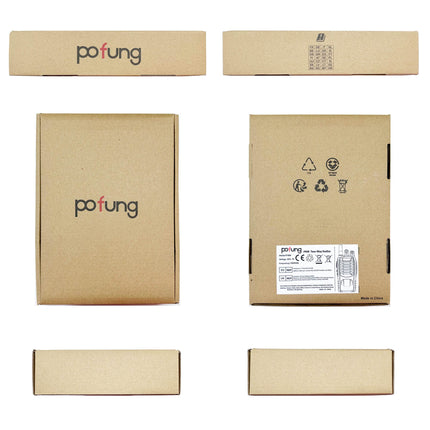 Rācija PMR446 bezlicencīga divvirzienu rācija, pofung PT88E 16 kanāli Profesionāla uzlādējama ar liela darbības rādiusa USB uzlādes staciju un austiņām Melna 4 gab.