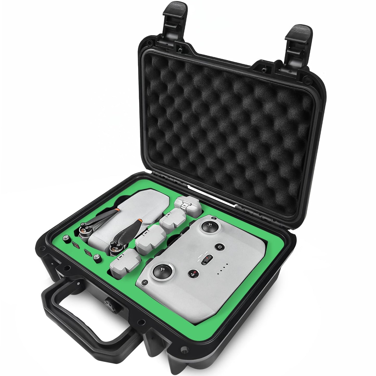 LEKUFEE kompakts, pārnēsājams, ūdensnecaurlaidīgs futrālis DJI mini 4K/DJI Mini 2 SE dronam un DJI Mini 2 aksesuāriem (tikai aizsargfutrālis)