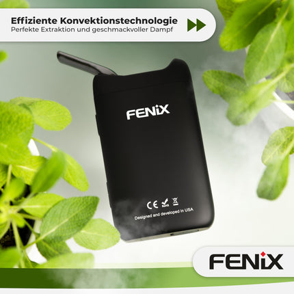 FENiX NEO Premium Vaporizer USB-C | 100% konvekcija | Titāna kamera | Jauna patentēta dzesēšanas tehnoloģija | Keramikas dzesēšanas ceļš un keramikas iemutnis | Temperatūras diapazons 120–221 °C