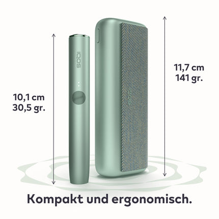 IQOS ILUMA PRIME komplekts nefrīta zaļā krāsā — tabakas sildītājs — (pieejams 2 krāsās) — TEREA tabakas nūjiņām — mūsu labākā alternatīva cigaretēm