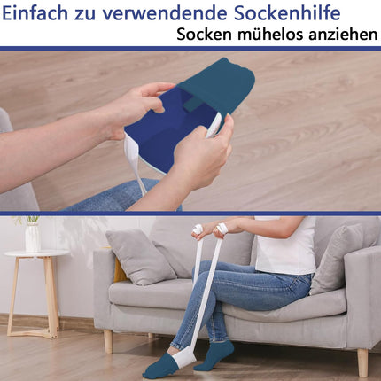 Pulinpulin zeķu palīglīdzeklis — ideāli piemērots gados vecākiem cilvēkiem, grūtniecēm un cilvēkiem ar ierobežotu mobilitāti pēc gūžas operācijas